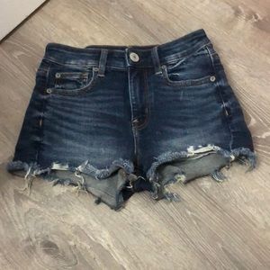 American eagle shortie shorts size 0 barely worn